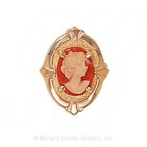 GS451 CAM - 14 Karat Gold Cameo Slide 